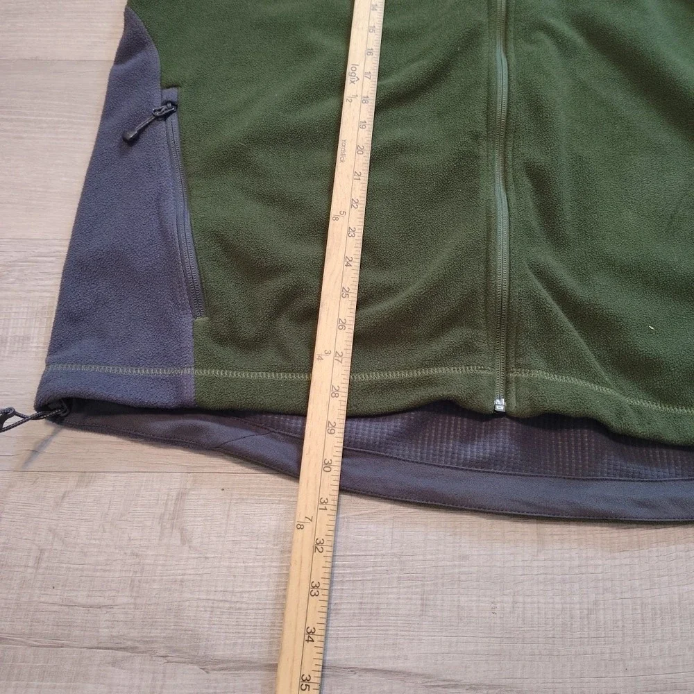 The North Face Windwall Jacket Mens XXL 2XL Full Zip Wind  Resistant Fleece Gree